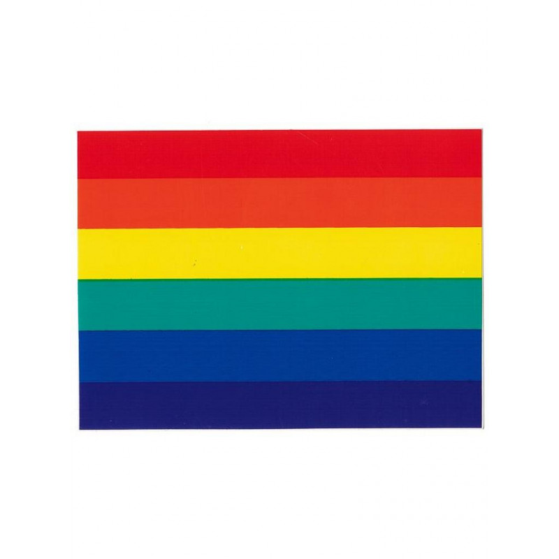 Rainbow Pride Aufkleber / Sticker 5,0 x 7,6cm / 2 x 3 inch (T1042)