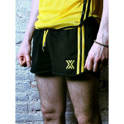 BoXer Felt Gym Miniboxer Shorts Black/Yellow (T5397)