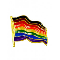 Pin Waving POC Rainbow Flag (T5843)