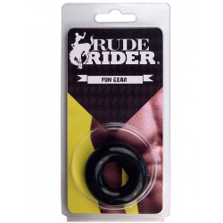 Rude Rider Fat Stretchy Cock Ring Black (T6150)