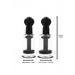 Rude Rider Nipple Sucker 2er Set Black (T7724)