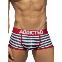 Addicted Sailor Push Up Mesh Trunk Underwear Red (T7969)