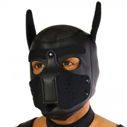 RudeRider Neoprene Puppy Hoods Black (T7271)
