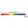 Rainbow Pride Aufkleber / Sticker 15 x 400 mm (T7769)