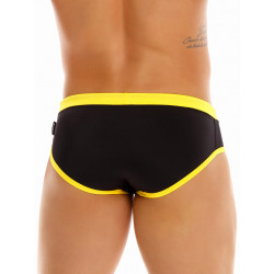 JOR Olimpic Swim Brief Swimwear Black/Yellow/Red/White (T8287)