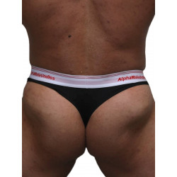 AMU Pure Thong Underwear Black (T8298)