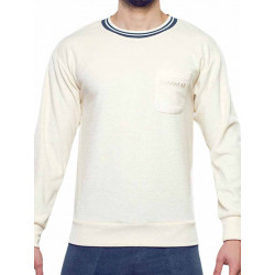 Supawear Terry Toweling Sweater Off White (T8394)