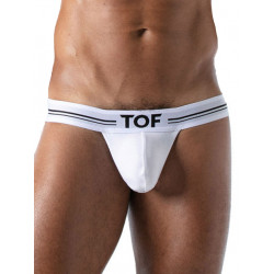 TOF French Stringless Thong Underwear White (T8484)
