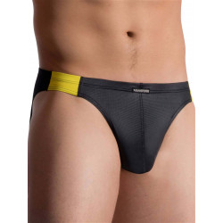Manstore Micro Brief M758 Underwear Black/Yellow (T5776)