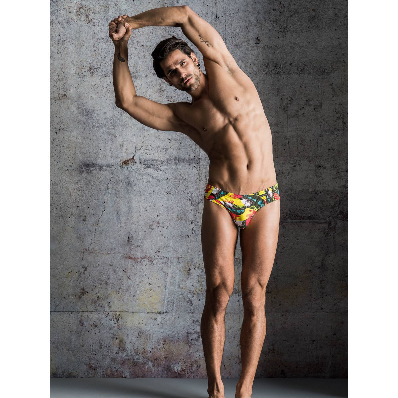 Olaf Benz Beachbrief BLU1853 Swimwear Rio Print In Stock