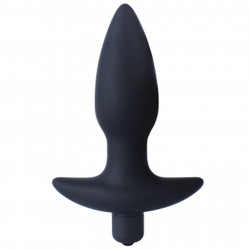 Rude Rider Large Vibrating Anal Plug Black (T8154)