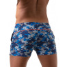 ToF Paris Iconic Swim Shorts Swimwear Blue Camo (T8564)