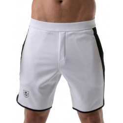TOF Gym Shorts Long White (T8573)