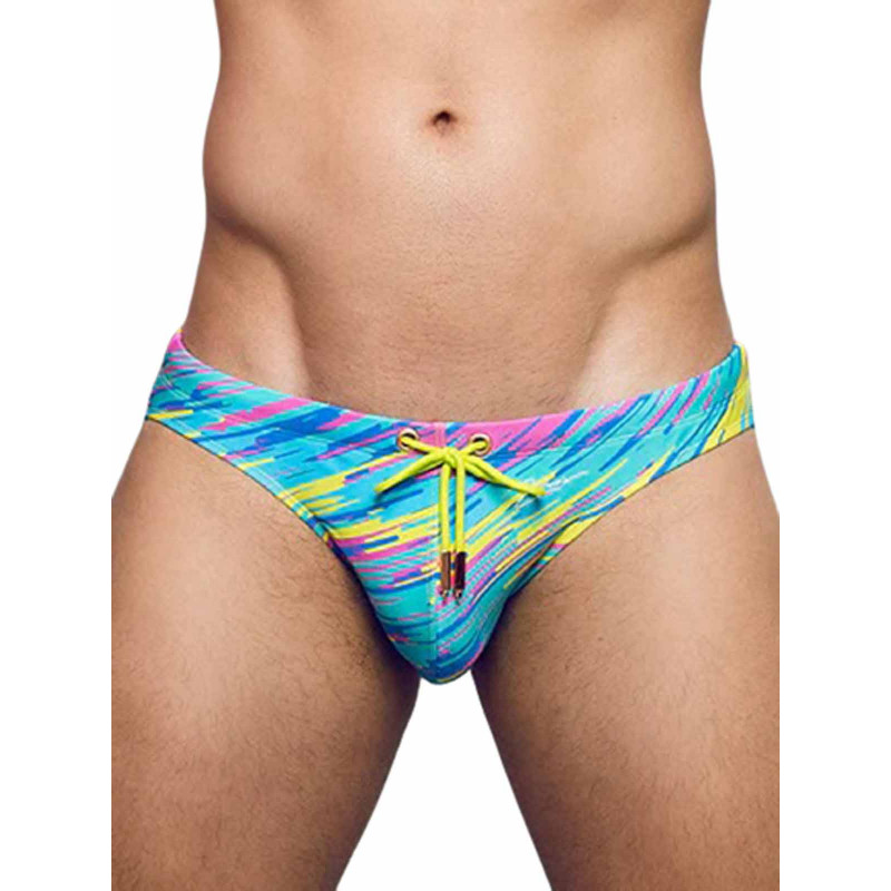 2Eros Signature Swimwear Swim Briefs Flash Yellow | In Stock @ Adam & Adonis