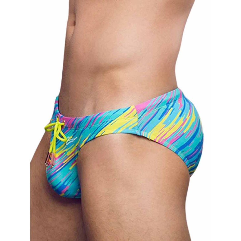 2Eros Signature Swimwear Swim Briefs Flash Yellow | In Stock @ Adam & Adonis