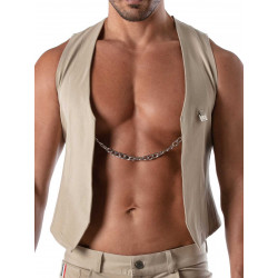 ToF Paris Patriot Chain Vest Beige (T8678)