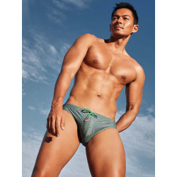 2Eros Print Swimwear Brief Jade (T8753)