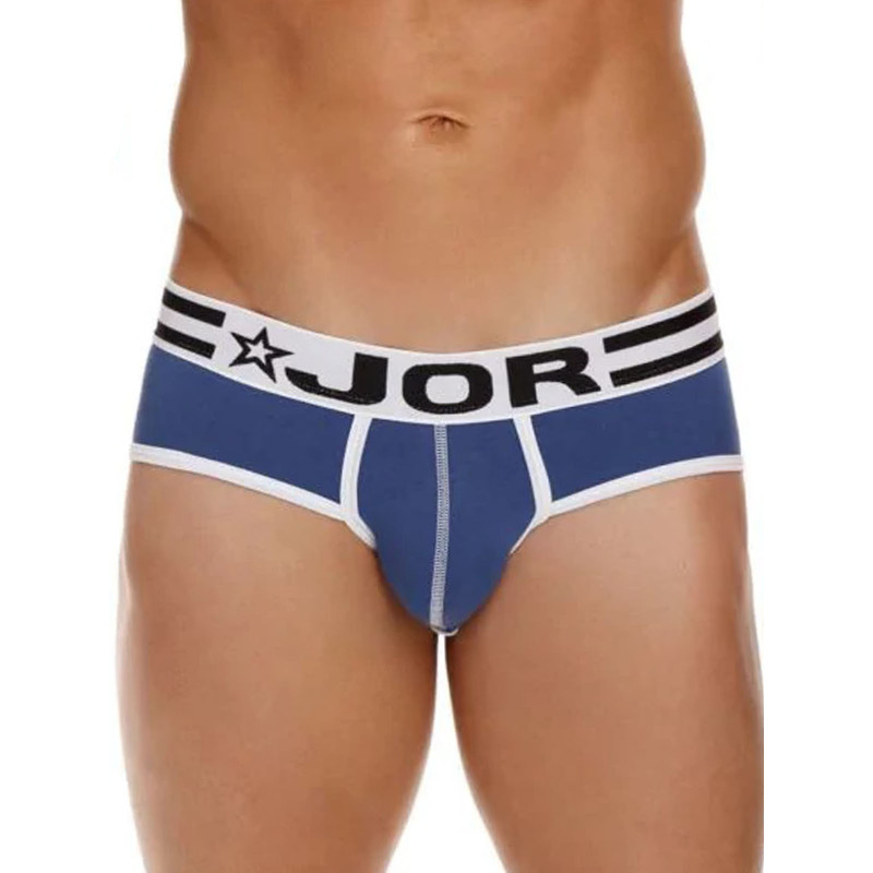 JOR Varsity Brief Underwear Blue White En stock Adam Adonis