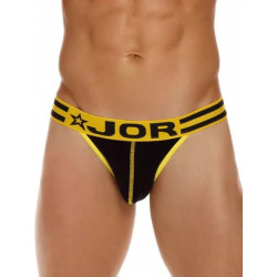 JOR Varsity Thong Underwear Black/Yellow (T8793)