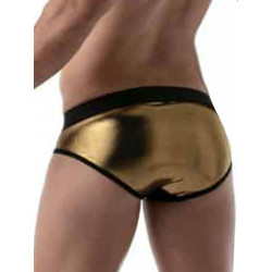 ToF Paris Metal Brief Underwear Gold (T8852)