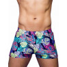 2Eros Print Bondi Bar Beach Swim Trunks V60 Monstera Black (Series 2) (T8917)