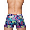 2Eros Print Bondi Bar Beach Swim Trunks Monstera Black (Series 2) (T8917)