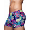 2Eros Print Bondi Bar Beach Swim Trunks V60 Monstera Black (Series 2) (T8917)