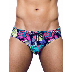 2Eros Print Swimwear Brief Monstera Black (T8919)