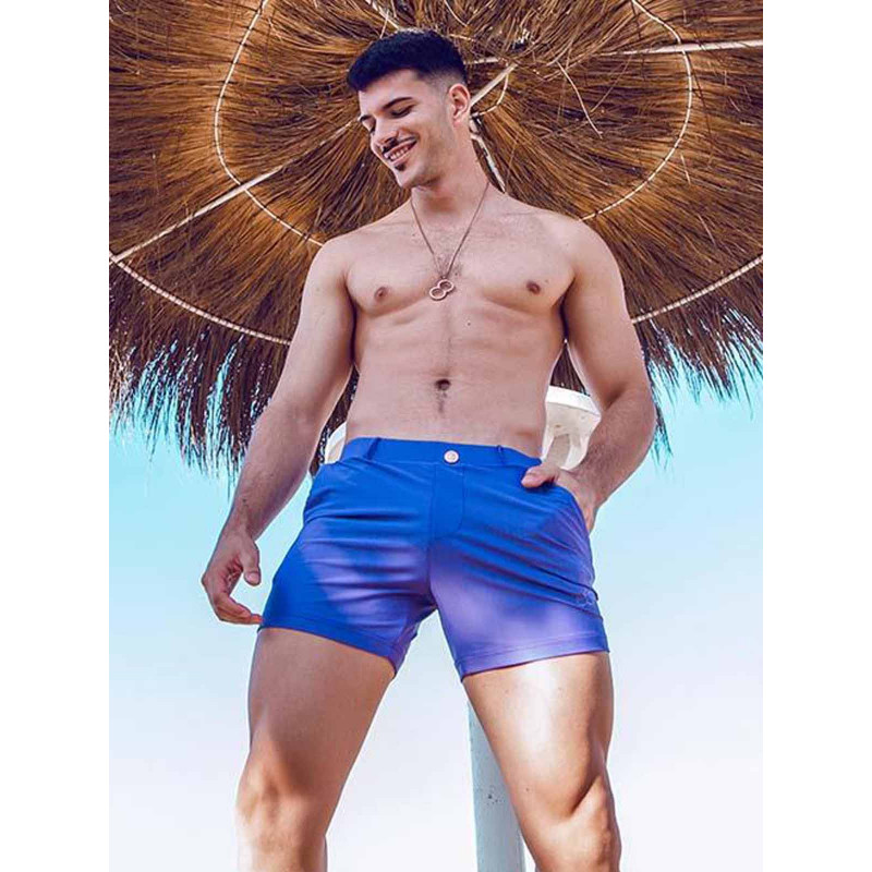 Purple swimming shorts discount