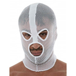 ToF Paris Circuit Mesh Hood Open Eyes And Mouth White One Size (T9013)