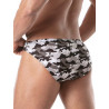 ToF Paris Iconic Swim Slip Swimwear Grey Camo (T9101)