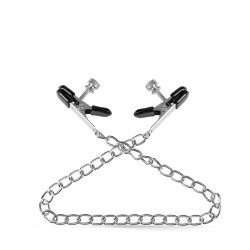 Rude Rider Flat Chain Nipple Clamps Metal/PVC (T9061)