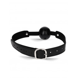 Rude Rider Breathable Ball Gag with Belt Black (T9068)