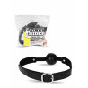 Rude Rider Breathable Ball Gag with Belt Black (T9068)