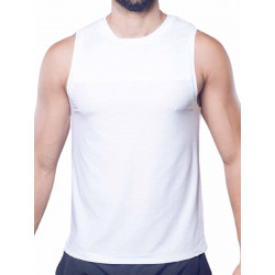 Supawear Solid And Mesh Tank Top White (T9382)