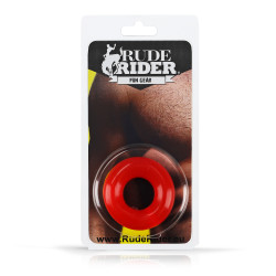 Rude Rider Fat Stretchy Cock Ring Jelly Red (T9209)