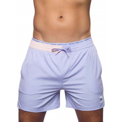 Supawear Double Elastic Shorts Colour Blocked Purple (T9454)