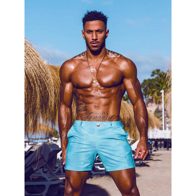 2Eros Print Bondi Bar Beach Swim Shorts S60 Nautica Green In magazzino  Adam Adonis