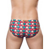 2Eros Print V10 Swim Brief Retro Red (T9656)