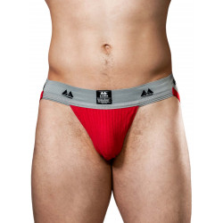 MM The Original Jockstrap Underwear Scarlet/Grey 2 inch (T6223)