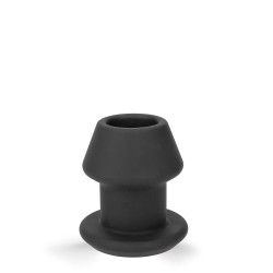 Rude Rider Hollow Anal Plug Medium Black (T9224)