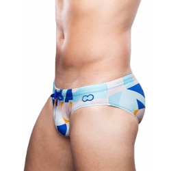 2Eros Print Swim Briefs V10 Insignia Turquoise (T9769) 2Eros Print Swim Briefs V10 Insignia Turquoise (T9769)