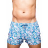 2Eros Print Swim Shorts S50 Coral Teal (T9764)