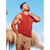 2eros Amalfi Singlet Tank Top Burnt Brown (T9863)