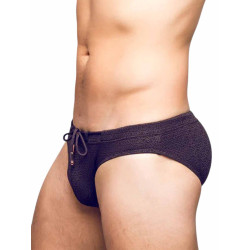 2Eros V30 Textured Swim Brief Signet Black (T9888) 2Eros V30 Textured Swim Brief Signet Black (T9888)