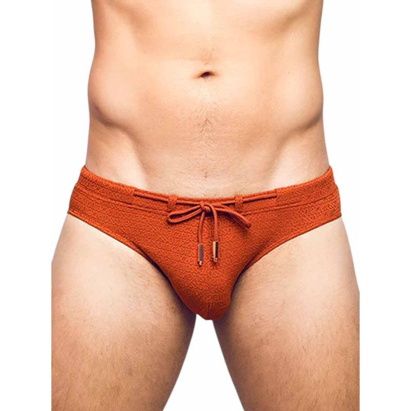 2Eros V30 Textured Swim Brief Signet Carmine (T9887) 2Eros V30 Textured Swim Brief Signet Carmine (T9887)
