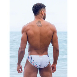 2Eros Print Swim Briefs V20 Swimwear Seascape White (T9762) 2Eros Print Swim Briefs V20 Swimwear Seascape White (T9762)