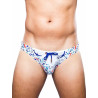 2Eros Print Swim Briefs V20 Swimwear Seascape White (T9762)