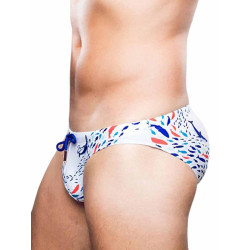 2Eros Print Swim Briefs V20 Swimwear Seascape White (T9762) 2Eros Print Swim Briefs V20 Swimwear Seascape White (T9762)