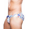 2Eros Print Swim Briefs V20 Swimwear Seascape White (T9762)